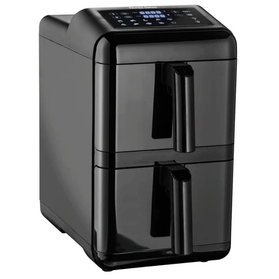Airfryer double stack 2900 watt 11,6 liter Sort